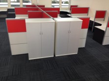 Axis 18 Storage Cupboard, 1350 H X 450 D X 900 W, 2 Hinged Doors, MM1 Or MM2 Colours